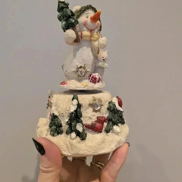 Vintage musical snowman decoration - Picture 7 of 7